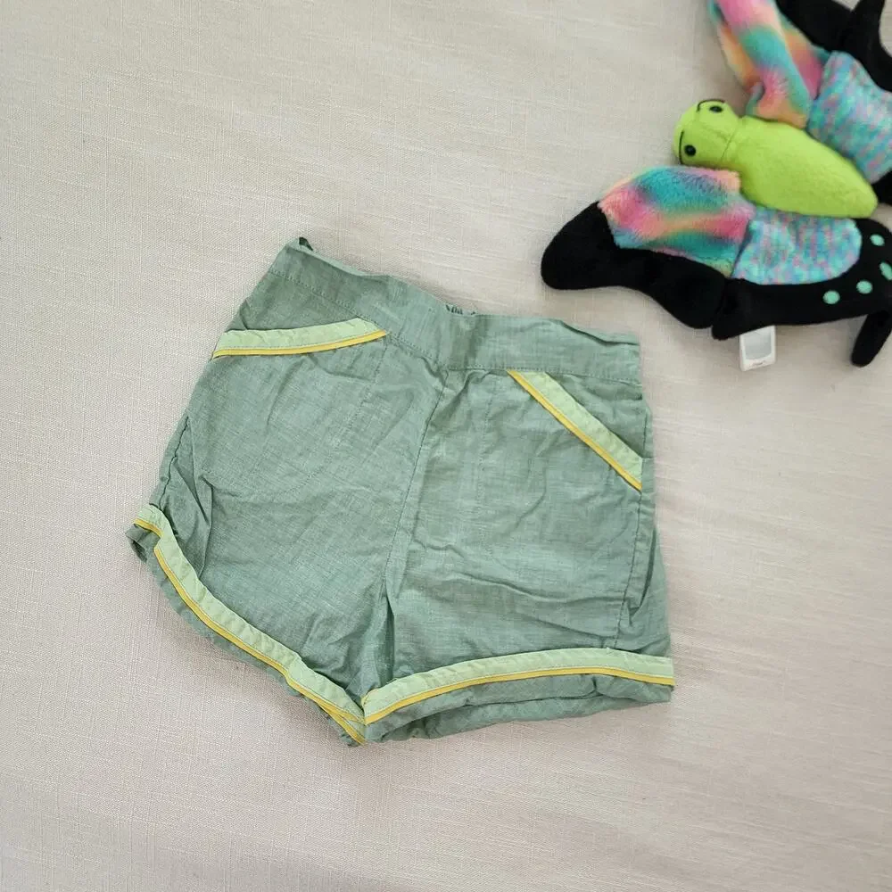Vintage Green Lightweight Shorts 4t